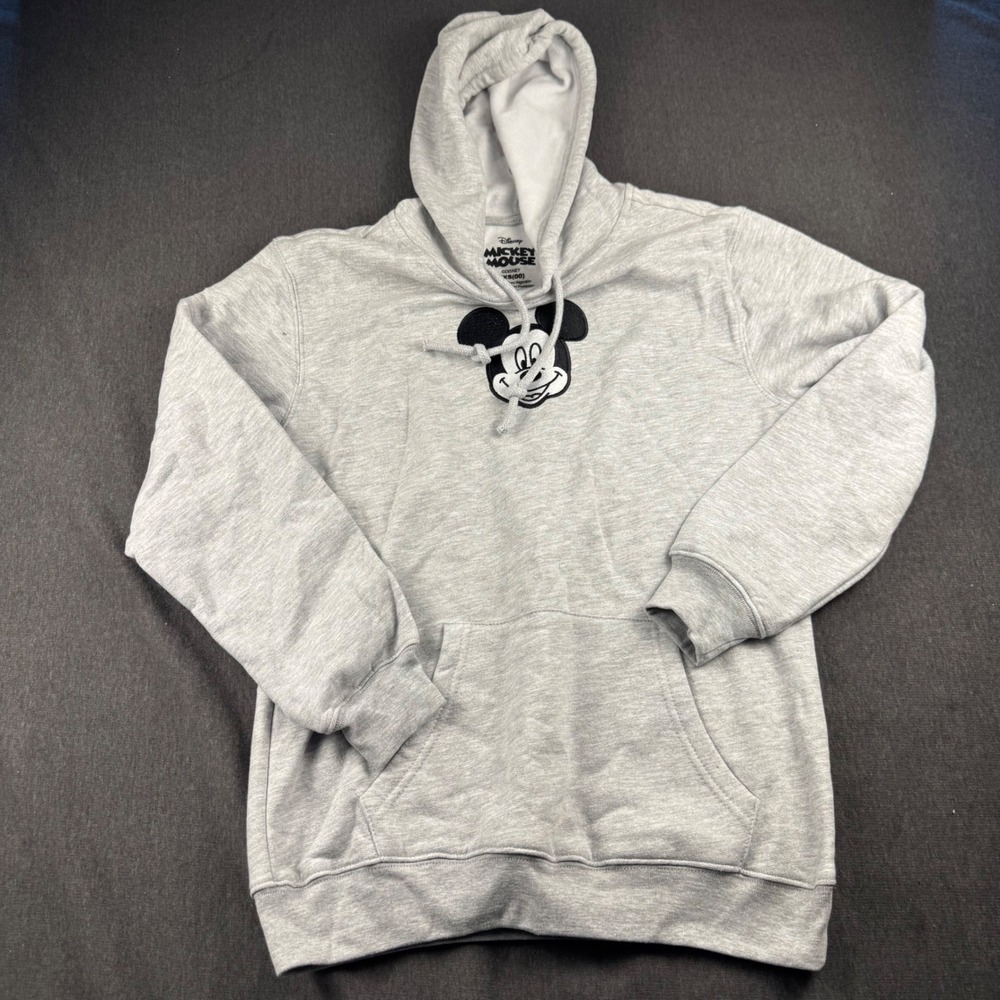 Disney Mickey Mouse Heather Grey Graphic‎ Hoodie Sweatshirt LH12505FH XXS